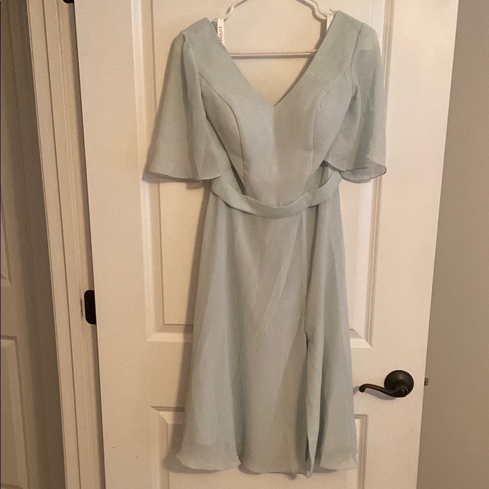 NWT jjs house sage green (light) dress